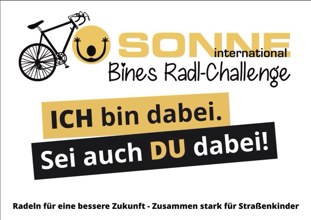 Mitmachschild Bines Radl-Challenge 2024