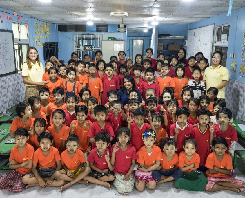 Die SONNE-Kinder im Day Care Canter in Yangon