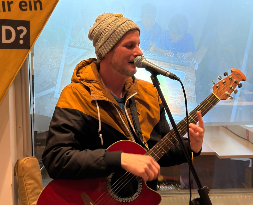 Lou Walter beim SONNE-Punschfest